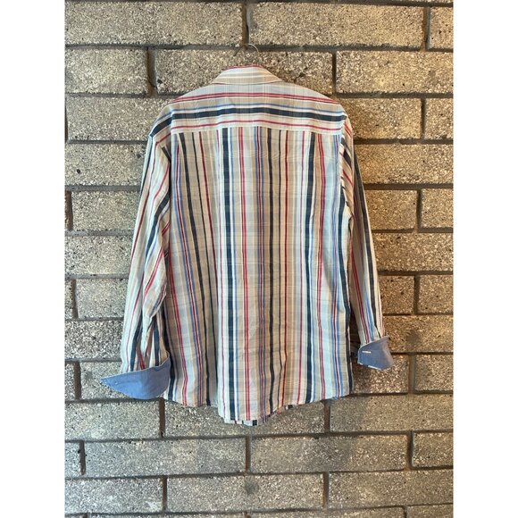 Tommy Bahama Mens Striped Button-Up Shirt M - Picture 9 of 9